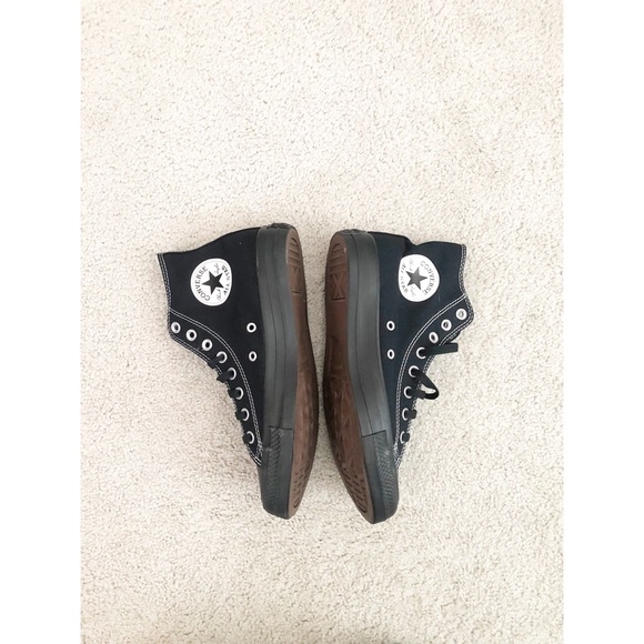 Converse Black High Tops x PERRY MASON - Size 8.5 - Picture 7 of 9
